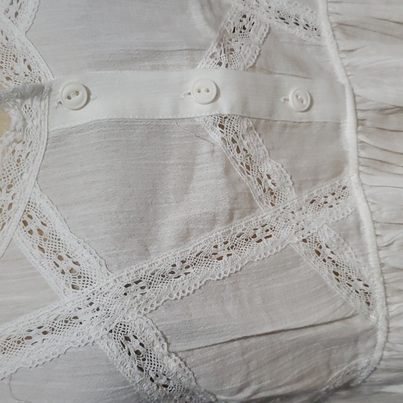 NWT Current/Elliott StarWhite Cotton Lace Tiered Tank Top Sz 3 (approx US 8) - Picture 3 of 15